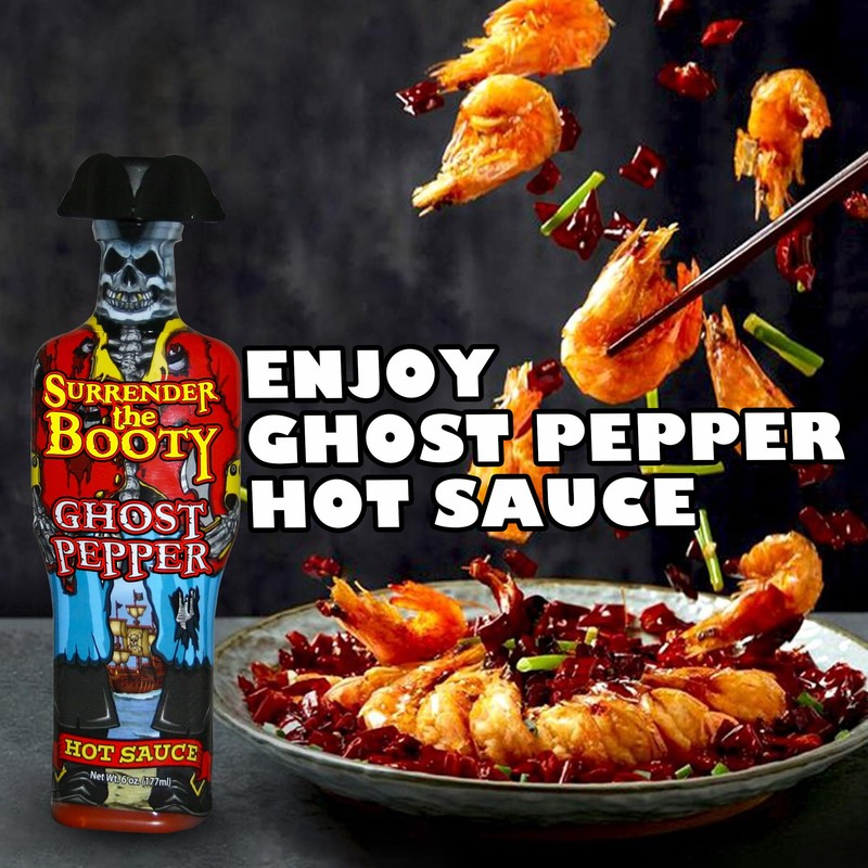 Surrender the Booty Ghost Pepper Hot Sauce – Bhut Jolokia