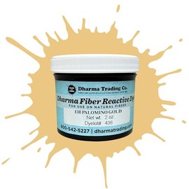 Dharma Fiber Procion Dye - Professional & Hobbyist Favorite Since 1969 (Palomino Gold PR138, 2 oz. Bottle)
