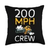 200 MPH Crew Autumn Leaf Blower Throw Pillow