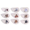 9PCS PU Leather Embroidery Waterproof Golf Putter Head Cover Iron