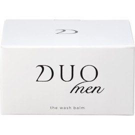  DUO MEN The Wash Balm, 3.2 oz (90 g), 3 Piece Set, Black, For Men Facial Cleansing, Pore Stain and Cleansing