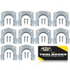 10Pack Wall Hooks for Garage Tool Storage, Tool Hanger Hooks