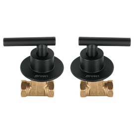 Foset Tubig TBE-062M, Juego manerales palanca roscables para regadera color negro