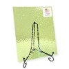 Wissmach Stained Glass Sheet: Light Olive Green English Muffle |