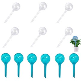 Automatic Watering Balls, CuiCanfla Plastic Watering Balls, Pack of 12 Small Plants Watering Balls, Watering Flower Waterer, Water Dispenser for Plants, PVC Potted Plants, Self-Watering