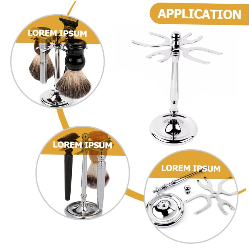 Ipetboom Razor Stand Holder for Shaving Brush Compact Organizer for