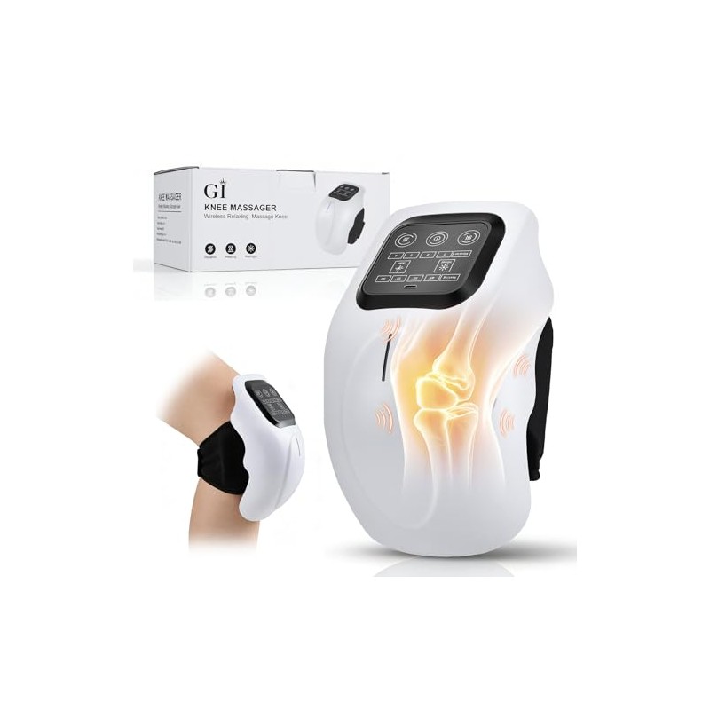 4-in-1 Knee Massager with Heat, Red Light, Vibration & Airbag