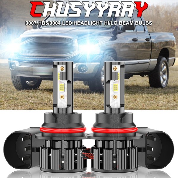 CHUSYYRAY For 2002-2005 Dodge Ram 1500 6000K 2X 9007 LED