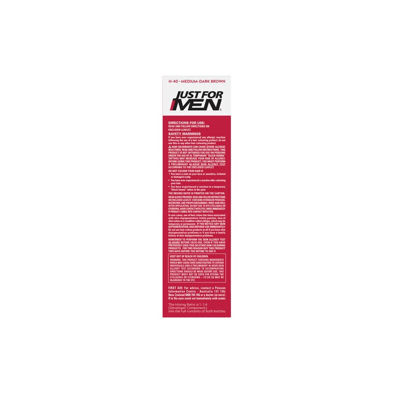 Just For Men Shampoo-In Haircolour H-40 Medium-Dark Brown
