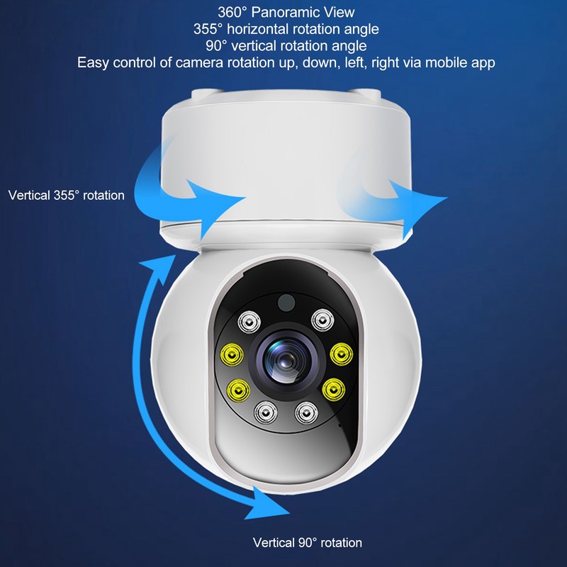 5G WiFi Security Camera HD 360 Degree Lens Night Vision