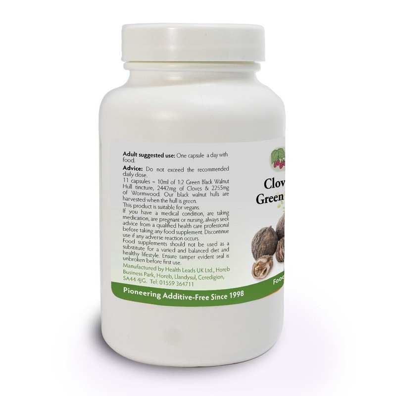 Wormwood Black Walnut and Clove Capsules 600mg Per Capsule –