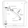 SPARES2GO 1/2" Bottom Entry Valve Straight Toilet Cistern Filling Inlet