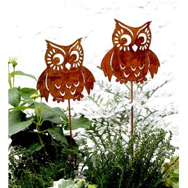 LB H&F Lilienburg Garden Stake, Rusted Metal