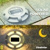 SIEDiNLAR Solar Deck Lights Driveway Dock LED Light Solar Powered