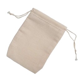 Cotton Muslin Bags 2.75x4 Inch Double Drawstring 25 Count Pack