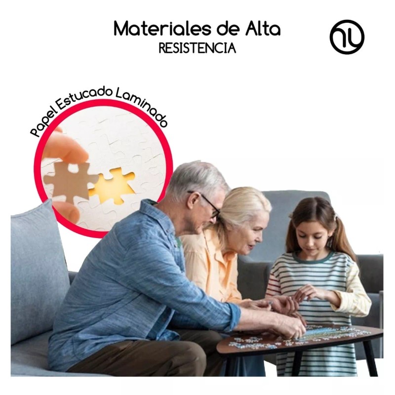 Hanylish Rompecabezas 1000 Piezas León A Colores Para Adultos