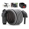 Candado Combinación Impermeable Para Bici/moto 1.5m Negro