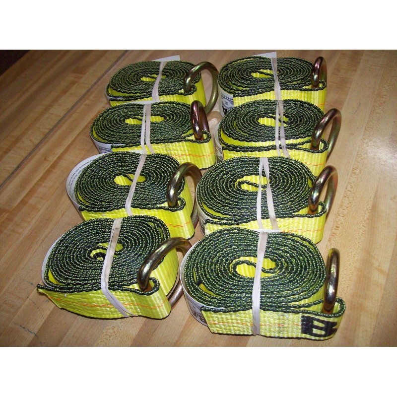 B/A 8 New Rollback O-Ring Lasso Straps 8' Long Wheel