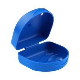 Braces Box, Brace Box, Braces Box, Crunch Splint Box, for Braces or Dentures Storage, 1 Piece KFO Box (Blue)