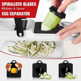 Vegetable Chopper, Vegetable Chopping, 16-in-1 Deluxe Vegetable Chopper Kitchen Gifts | Onion Chopper & Dicer | Peeler, Spiralizer, Lemon Squeezer, Egg Slicer & Seperator- Ultimate Kitchen Gadget