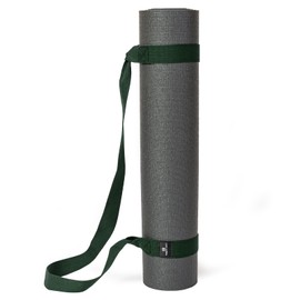 Yoga Studio Yoga Mat Carry Strap - 4 x 137cm, Multipurpose Mat Strap with Adjustable Loops, Strap and Carrier Combined (The yoga mat in picture is for illustration purposes only.) (Dark Green)