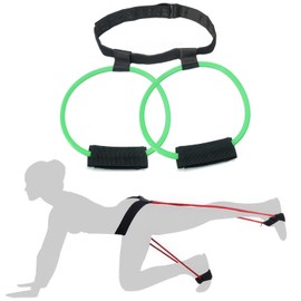 Elasticas Resistencia para Ejercicio,Bandas de Ejercicio con Anclaje de la Puerta,Bandas de Resistencia multifuncionales para Entrenamiento de Fuerza y Equipos de Fitness (Verde)
