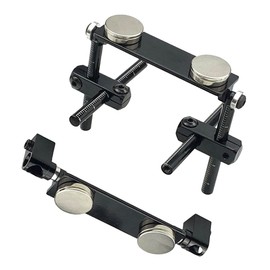 1 Set RC Car Magnetic Body Column Aluminium Alloy Body Mount Column Set with Scale for 1/10 RC Drift HSP 94123 94122 Tamiya 416 417 Sakura S XI CS (Black)