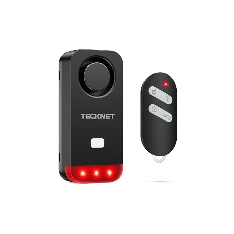 TECKNET Bicycle Alarm System with Remote Control - Waterproof Bicycle