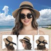 Womens Beach Sun Straw Hat UPF 50+ UV Sun Protection