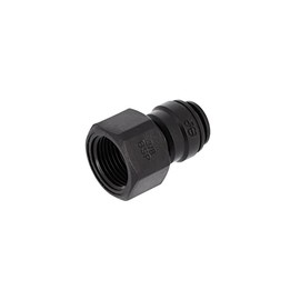 John Guest Plastic Metric Straight Female Fitting 3/8'' - 8 mm for Water Filtration and Reverse Osmosis