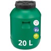 Garronda Wide-Neck Barrel 20 Litre Plastic Container with Lid GD-0142