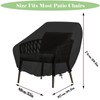 Timisea Waterproof Patio Chair Covers,Patio Seat Covers, Lounge Deep Seat