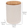 WENKO Maya Storage Tin Made of High-Quality White Ceramic with