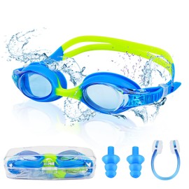 Mezere Kids Swimming Goggles 6-14 Kids Goggles Anti Fog Swim Goggles UV Resist No Leaking Childrens Swimming Goggles for Boys Girls Swim Glasses