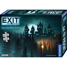 KOSMOS 680787 EXIT Das Spiel + Puzzle, The Dark Castle, Level: Beginners, Escape Room Game with Puzzle for 1–4 Players from 10 Years, Unique Event Game, Exciting Party Game