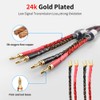 Tertullus 1 Pair HiFi OFC Braid Speaker Cable with Banana