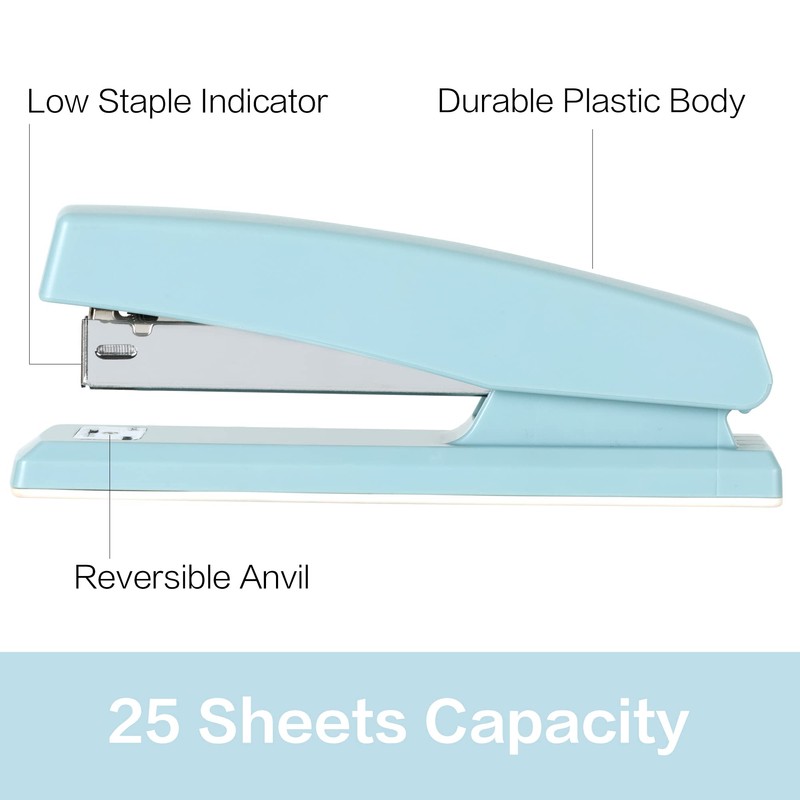 Deli Stapler, Desktop Stapler, Office Stapler, 25 Sheet Capacity, Includes