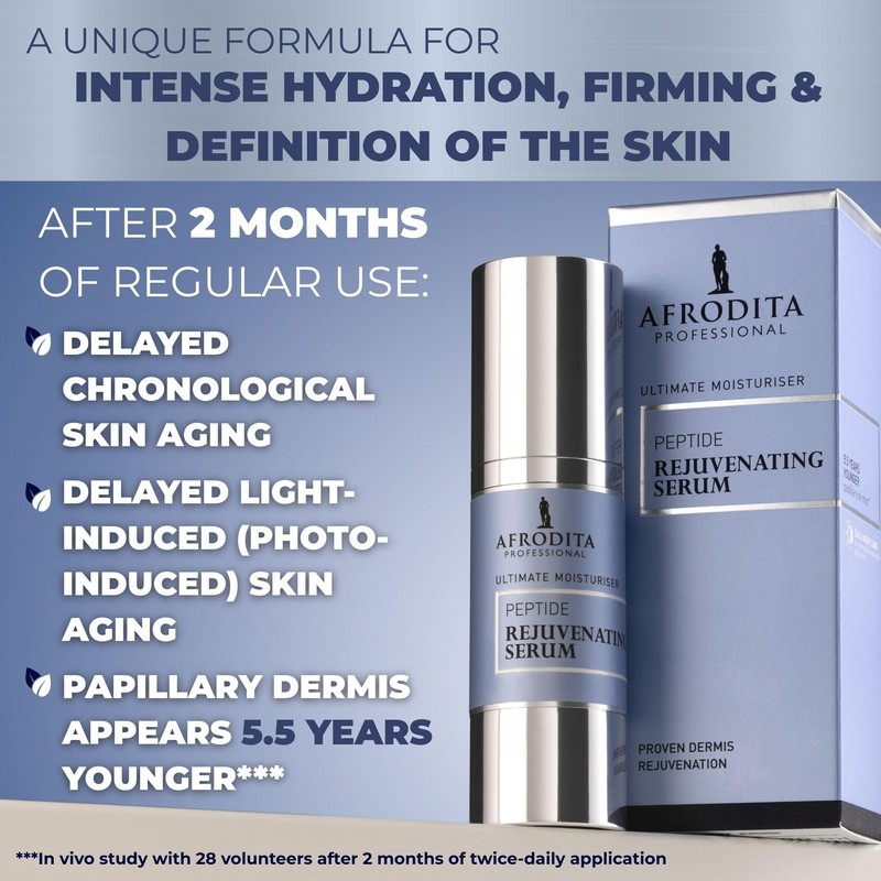 Afrodita Professional Perfect Code Peptide Rejuvenation Serum, Intensive Moisturising Anti-Ageing