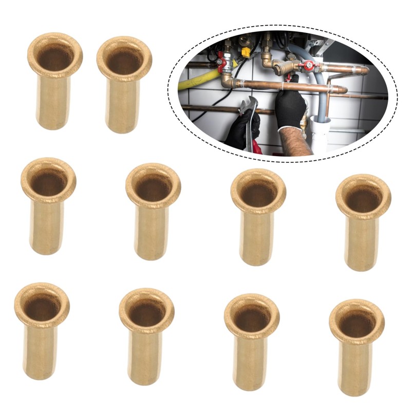 GLEAVI 10pcs Compression Fitting Ferrules Oil Lines Inserts Oil Pipe