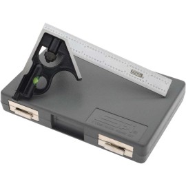 SPI 13-350-4 Combination Square Set: 2 Piece, 6" Blade, 4R Graduation