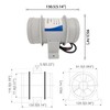 ISURE MARINE 3 inch Inline Blower,12V Silent Blower Marine Bilge
