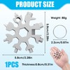 Gifts for Men, 18 in 1 Snowflake Multitool Small Items