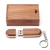 HOZYALE USB Stick Two-Tone Wooden USB 2.0 Flash Drive Data