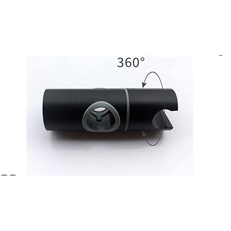 Housler Mat Black Shower Head Slider Holder Bracket (22 mm