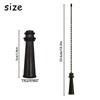 AYNKH 2 Pcs Black Retro Pull Cord Handle, Lighthouse-Shaped Cord