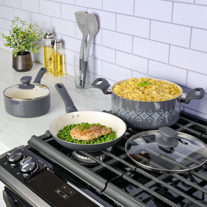 Spice by Tia Mowry Savory Saffron 7-Piece Healthy Nonstick Ceramic