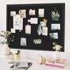 Miratino Large Bulletin Board, 48 "x 36" Black Cork Boards