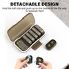 Codcaw Weekly Pill Organizer 2 Times a Day, Moisture-Proof, Detachable