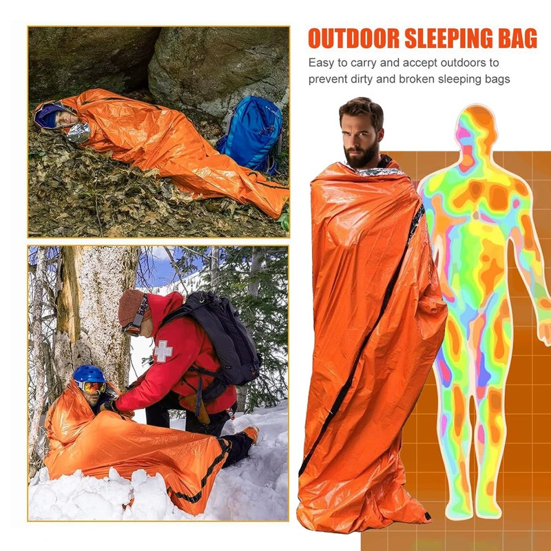 Emergency Sleeping Bag & Bivvy Sack – Compact Thermal Shelter