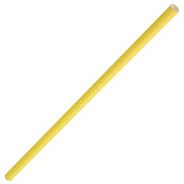 Utopia Solid Paper Straws Yellow 8inch, F90163, Pack of 250